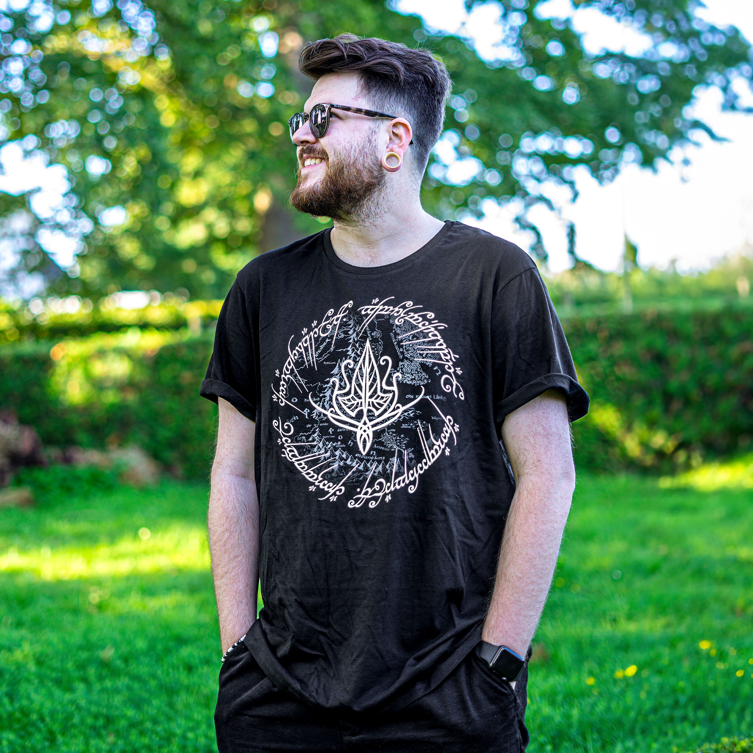 Imagen del producto Señor de los Anillos - Camiseta de hoja de elfo negra