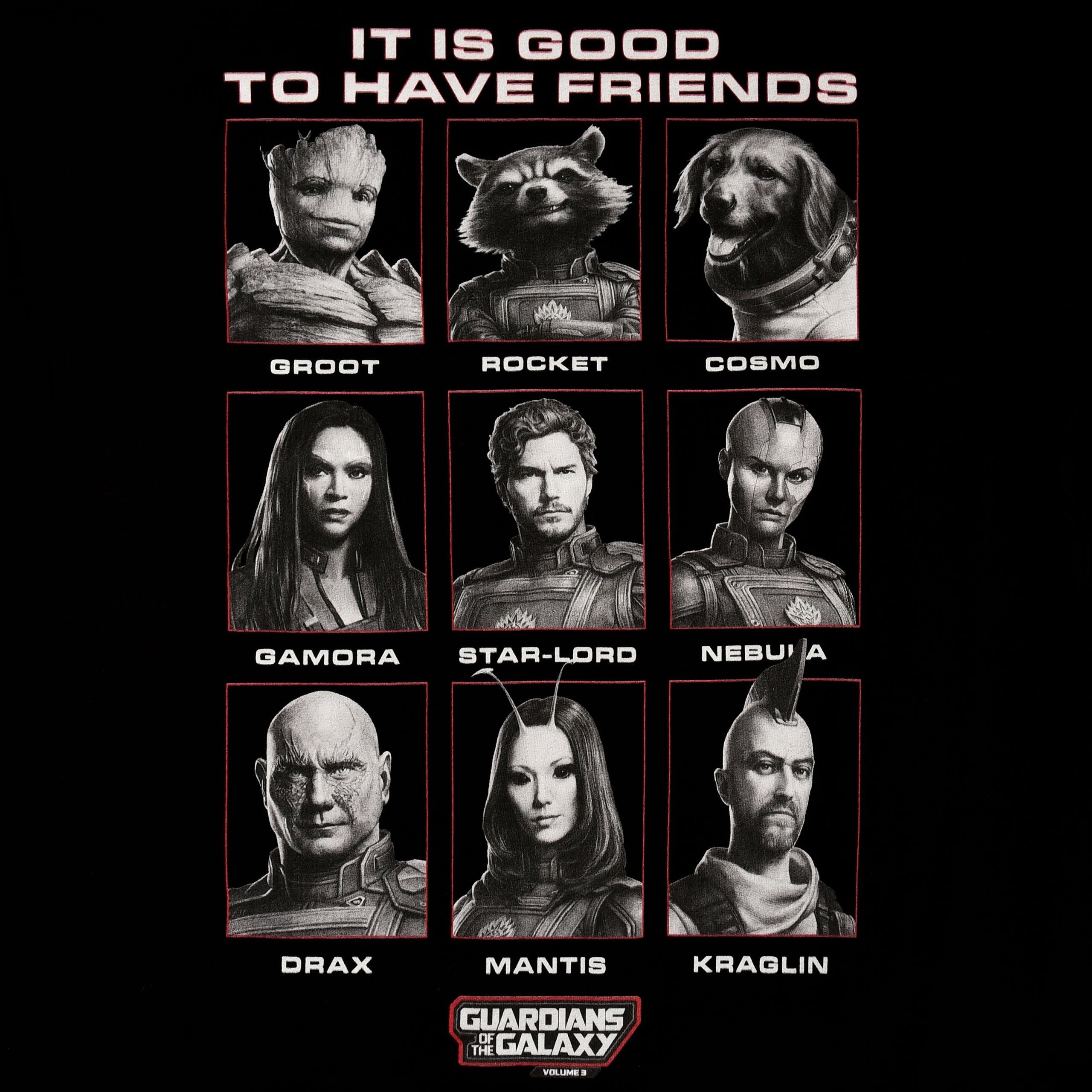 Imagen del producto Guardianes de la Galaxia - Camiseta Good Friends negra