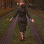 Imagen del producto Vestido de disfraz de Wednesday Addams para mujer en negro