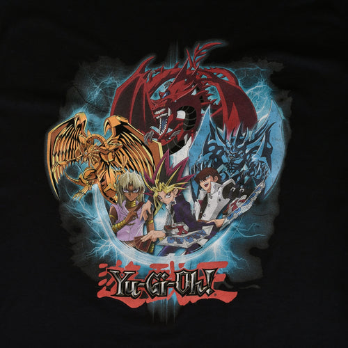 Imagen del producto Yu-Gi-Oh! - Camiseta de remolino azul con grupo en negro