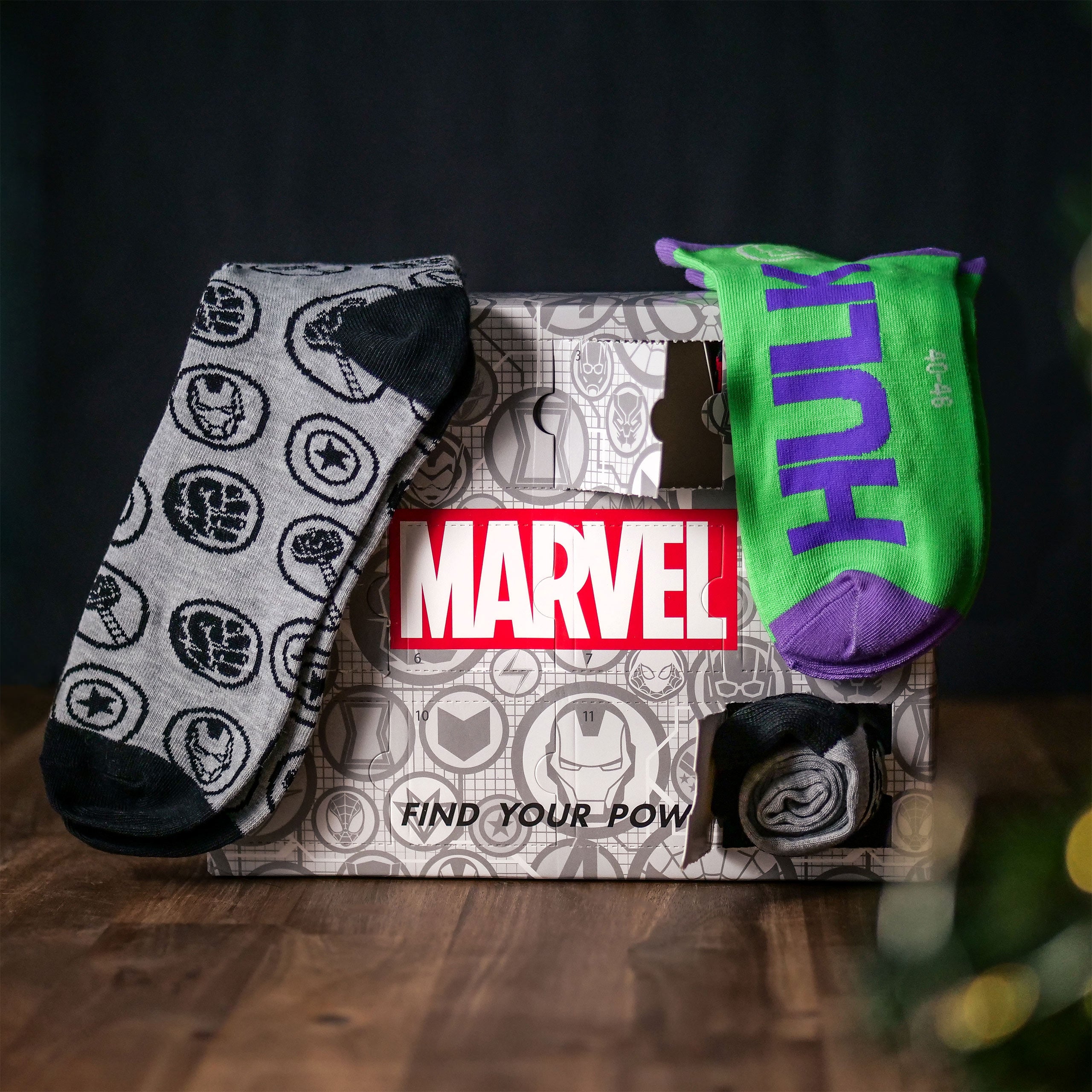 Imagen del producto Marvel - Calendario de Adviento de calcetines de héroes