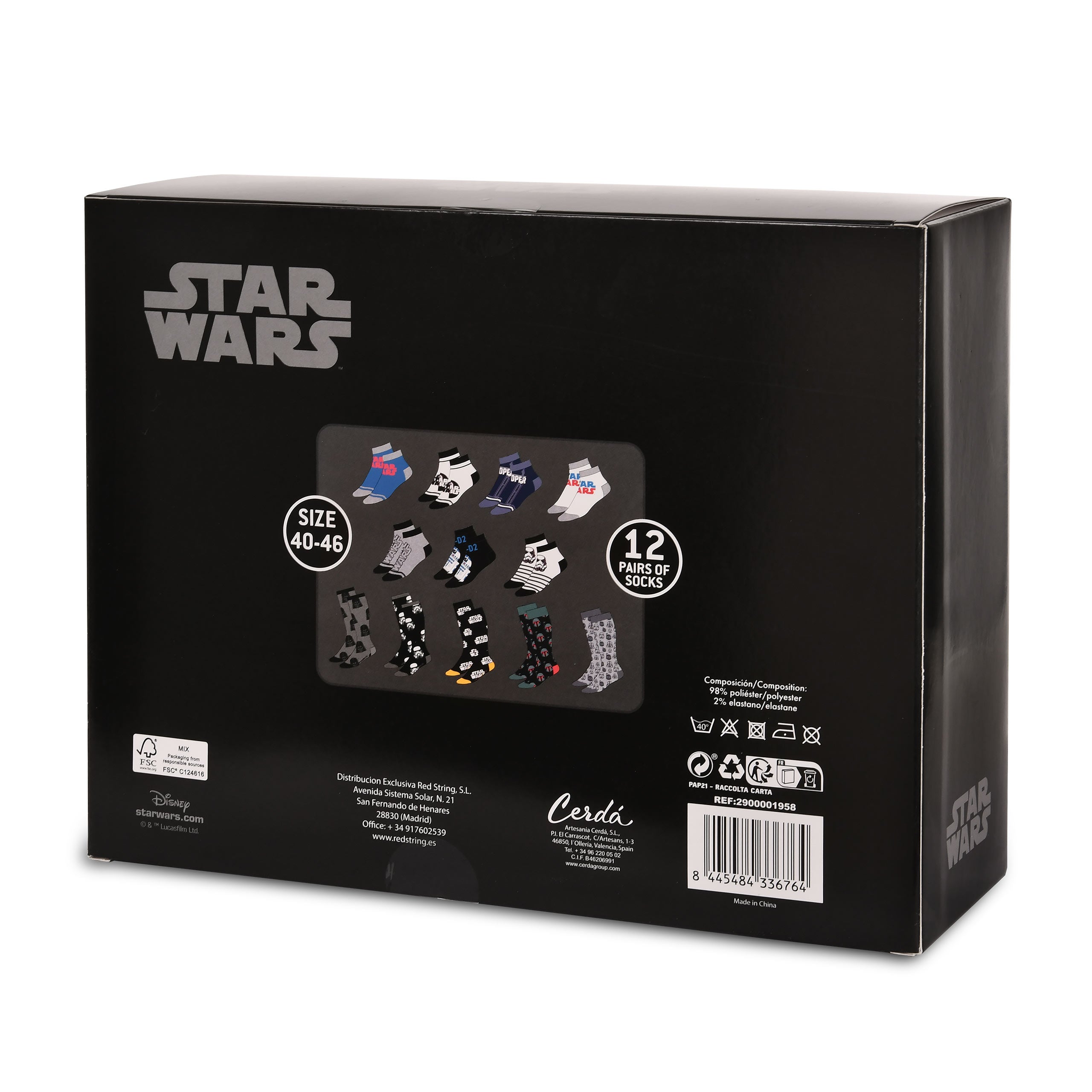 Imagen del producto Star Wars - Calendario de Adviento de calcetines Darth Vader