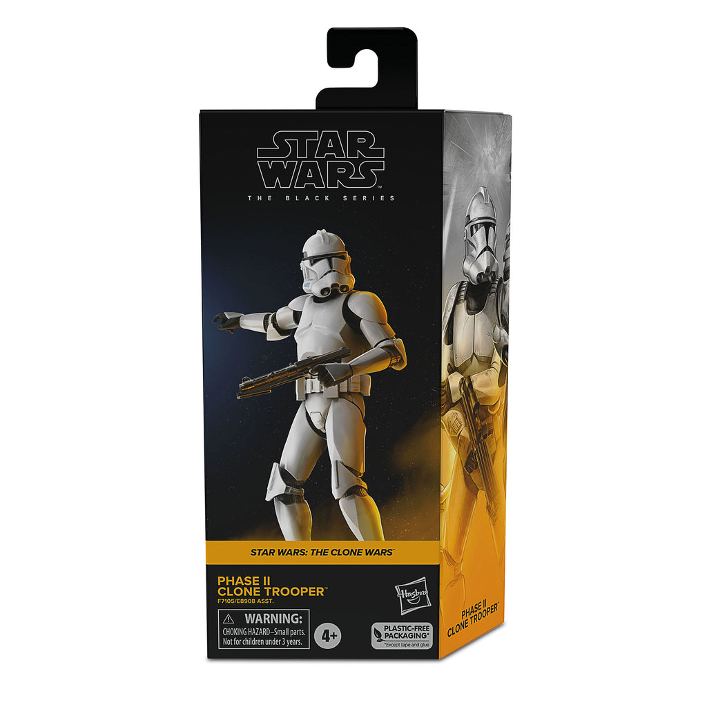 Imagen del producto Star Wars The Clone Wars - Fase II Clone Trooper Black Series Figura de acción