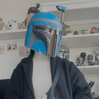 Imagen del producto Casco Premium de la Serie Negra Axe Woves - Star Wars The Mandalorian