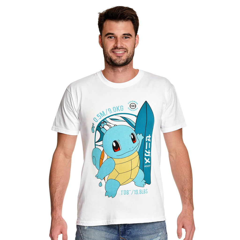 Imagen del producto Pokemon - Camiseta Surfer Squirtle blanca