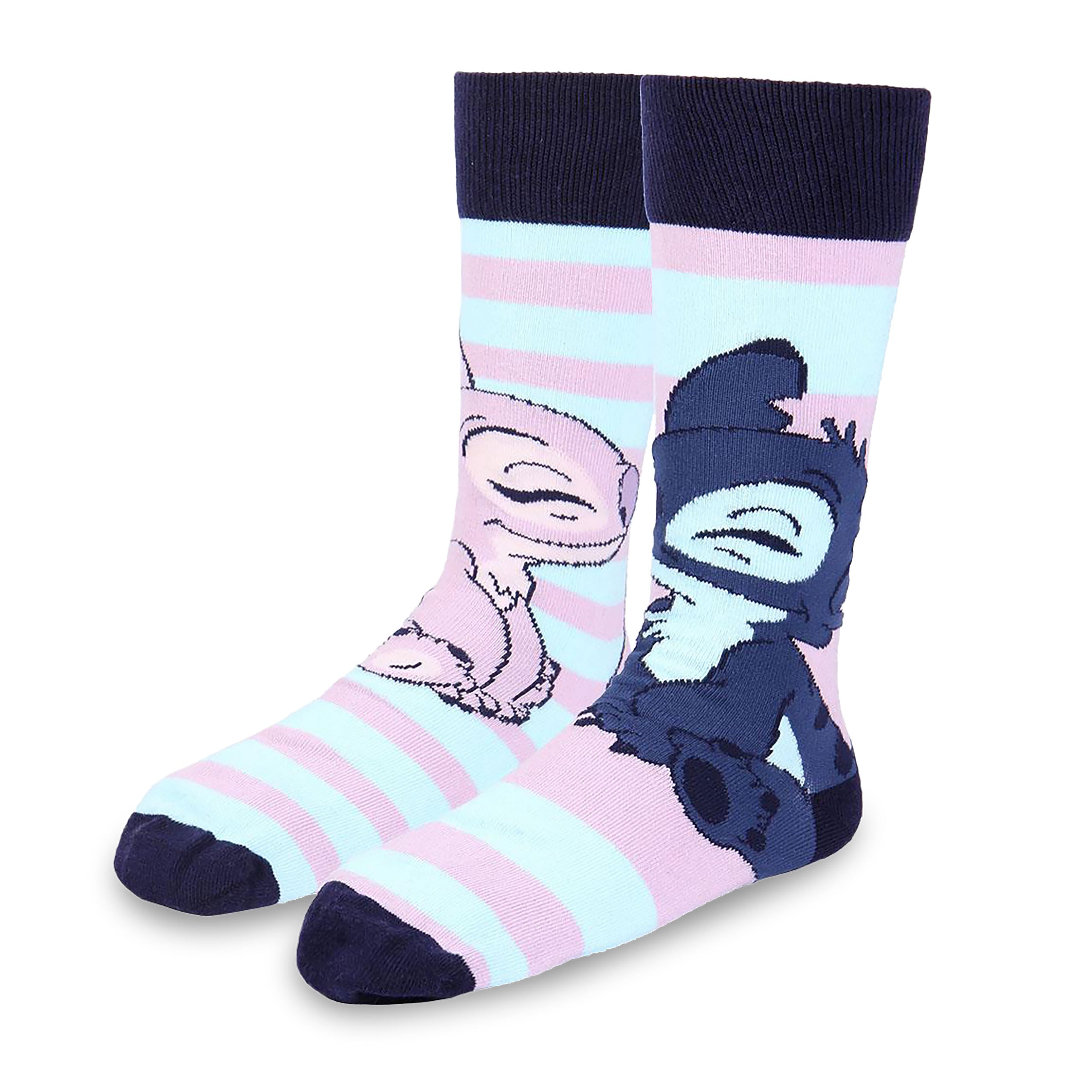 Imagen del producto Lilo & Stitch - Set de 3 calcetines de Angel y Stitch