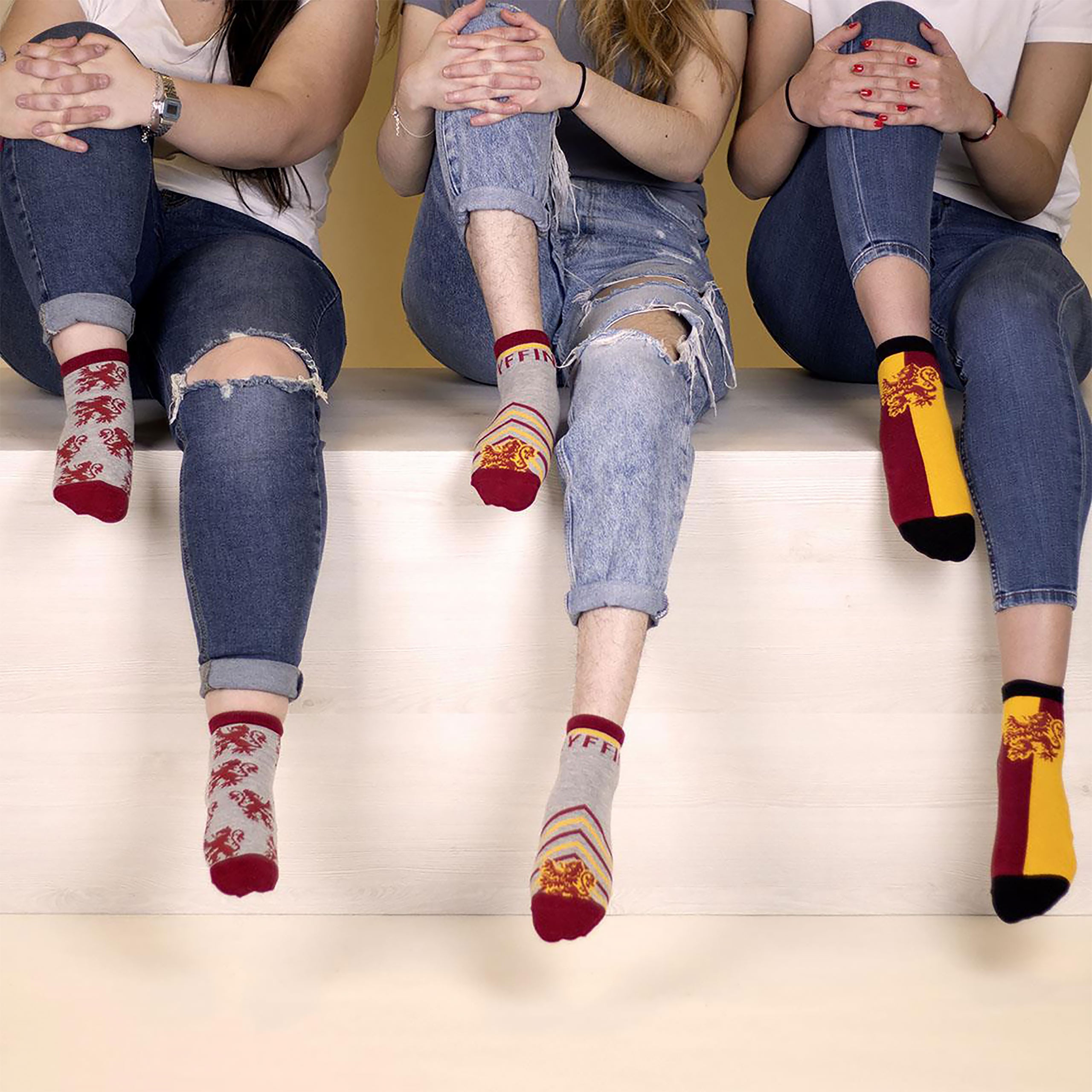 Imagen del producto Harry Potter - Set de 3 calcetines Gryffindor