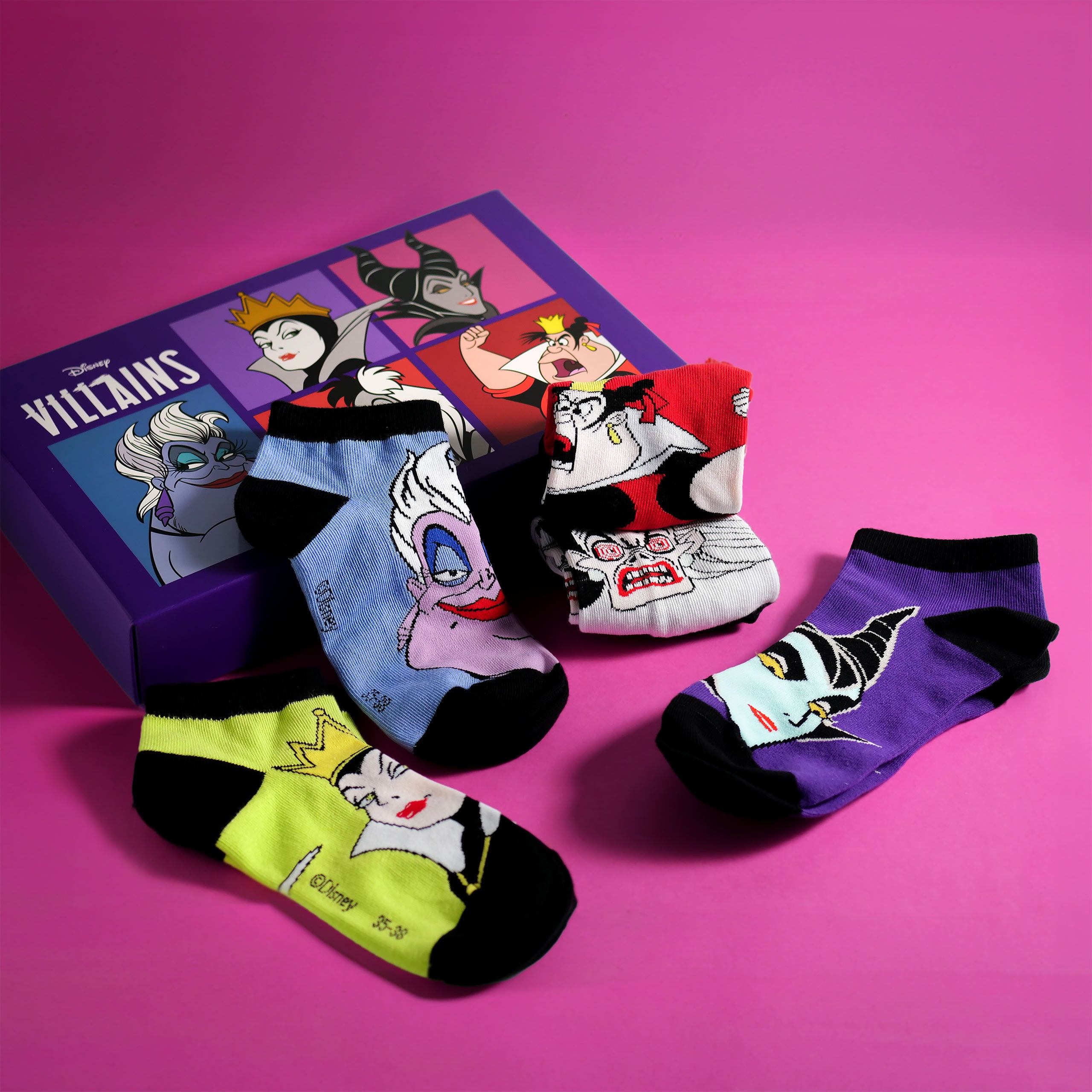Imagen del producto Disney - Villains Bad Girls Sneaker Calcetines Set de 5