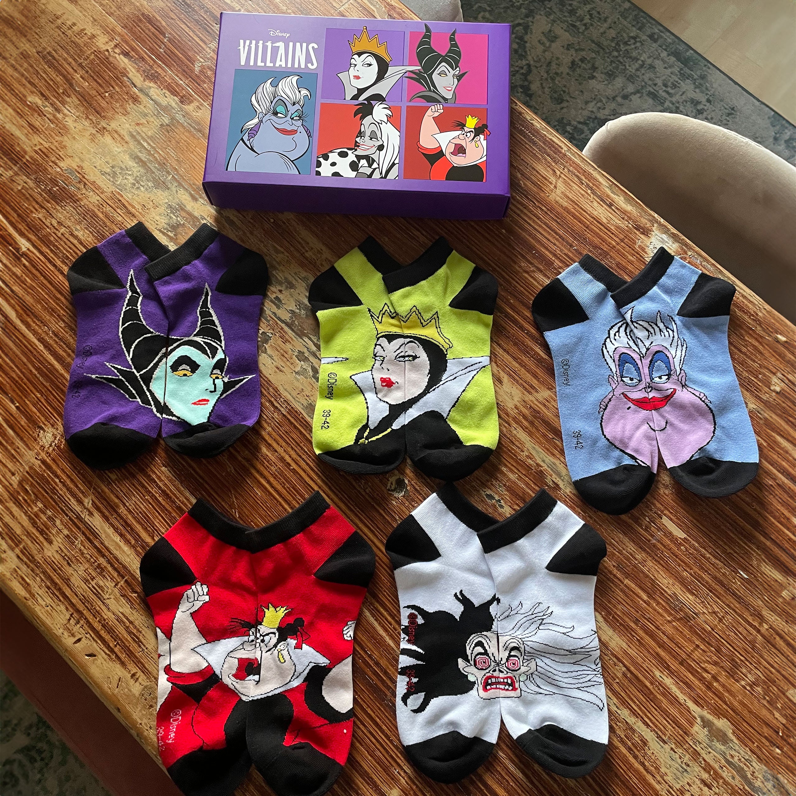 Imagen del producto Disney - Villains Bad Girls Sneaker Calcetines Set de 5