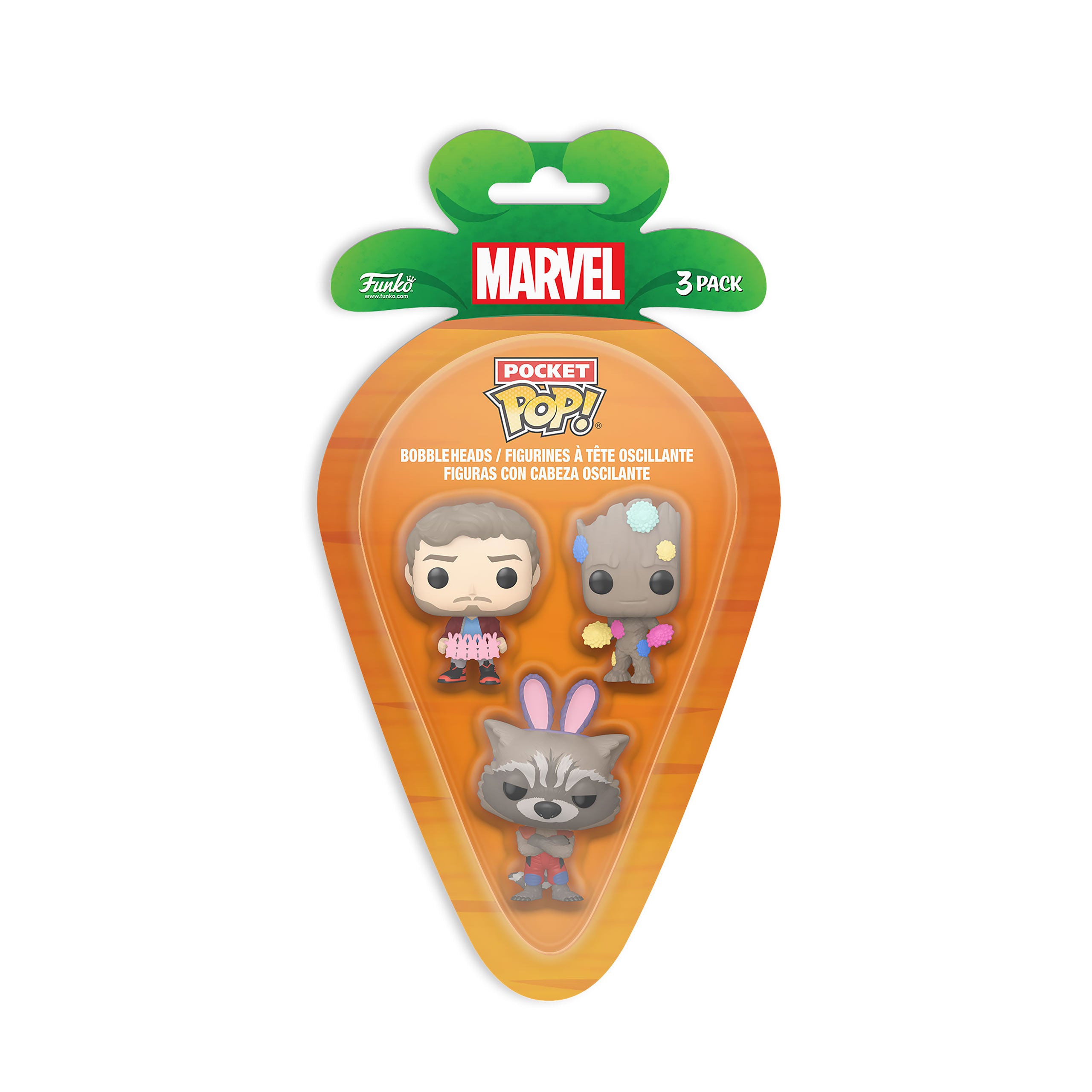 Imagen del producto Guardians of the Galaxy Funko Pocket Pop Set de 3 figuras Edición de Pascua