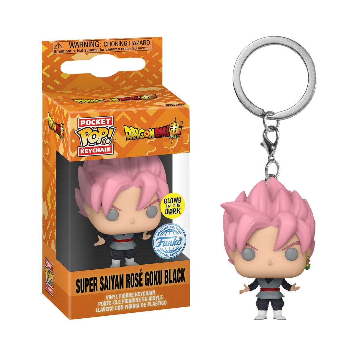 Imagen del producto Dragon Ball Super - Super Saiyan Rosé Goku Black Llavero Funko Pop