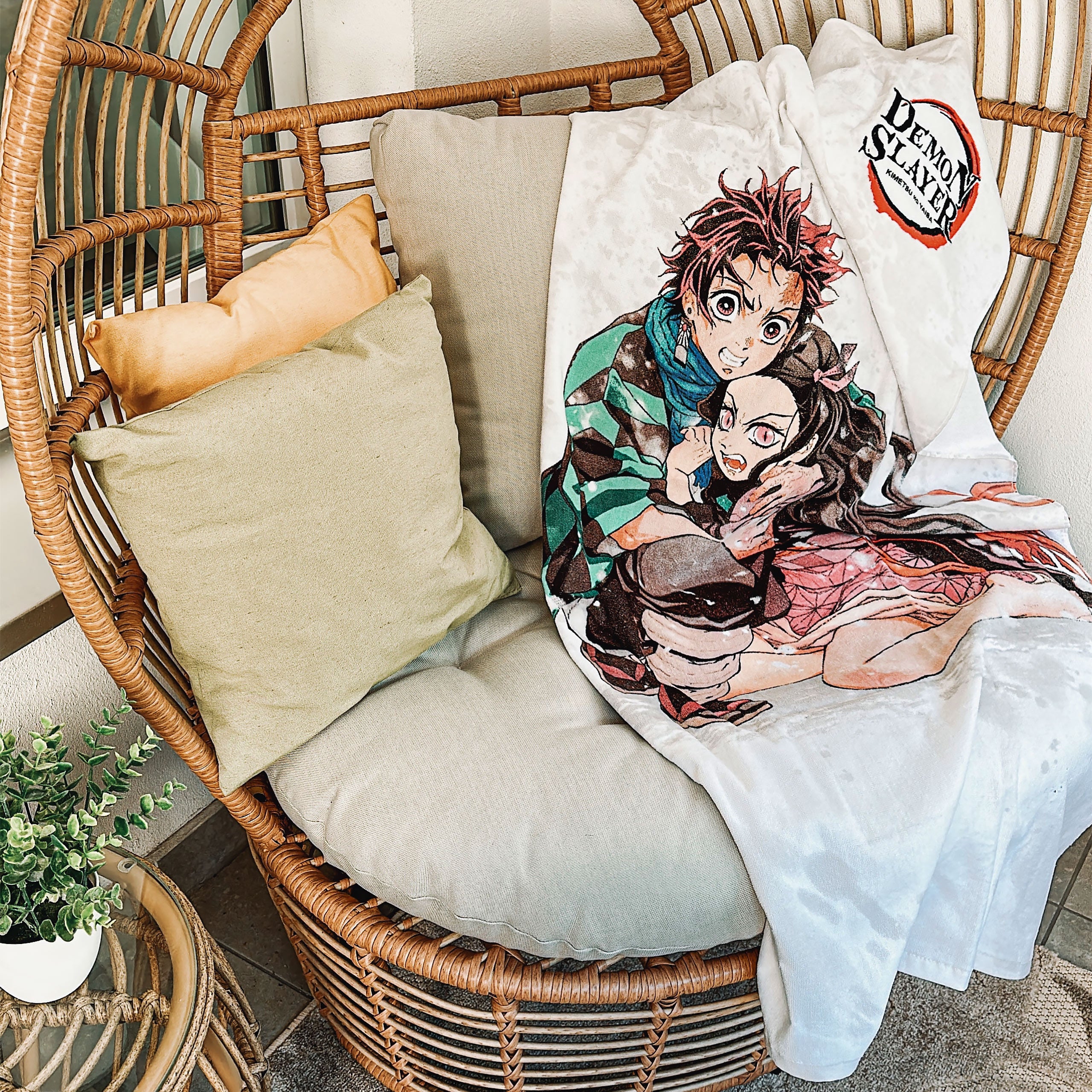 Imagen del producto Demon Slayer - Toalla de baño Nezuko y Tanjiro Kamado