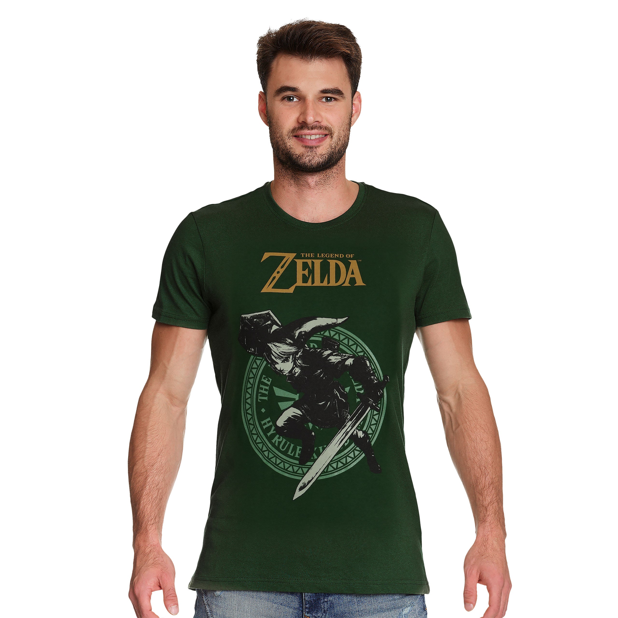 Imagen del producto Zelda - Camiseta verde con pose de Link