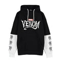 Imagen del producto Venom - Sudadera con capucha negra y blanca con logo