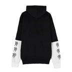 Imagen del producto Venom - Sudadera con capucha negra y blanca con logo