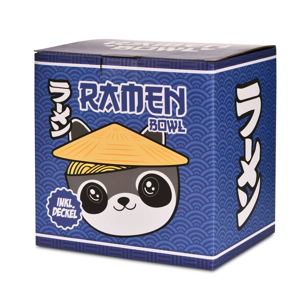 Imagen del producto Tazón Kawaii de Mapache con Tapa para Fans de Anime