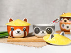 Imagen del producto Tazón Kawaii de Mapache con Tapa para Fans de Anime