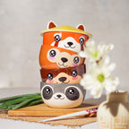 Imagen del producto Tazón Kawaii de Mapache con Tapa para Fans de Anime