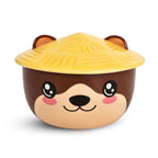 Imagen del producto Tazón Kawaii de Nutria con tapa para fans del Anime