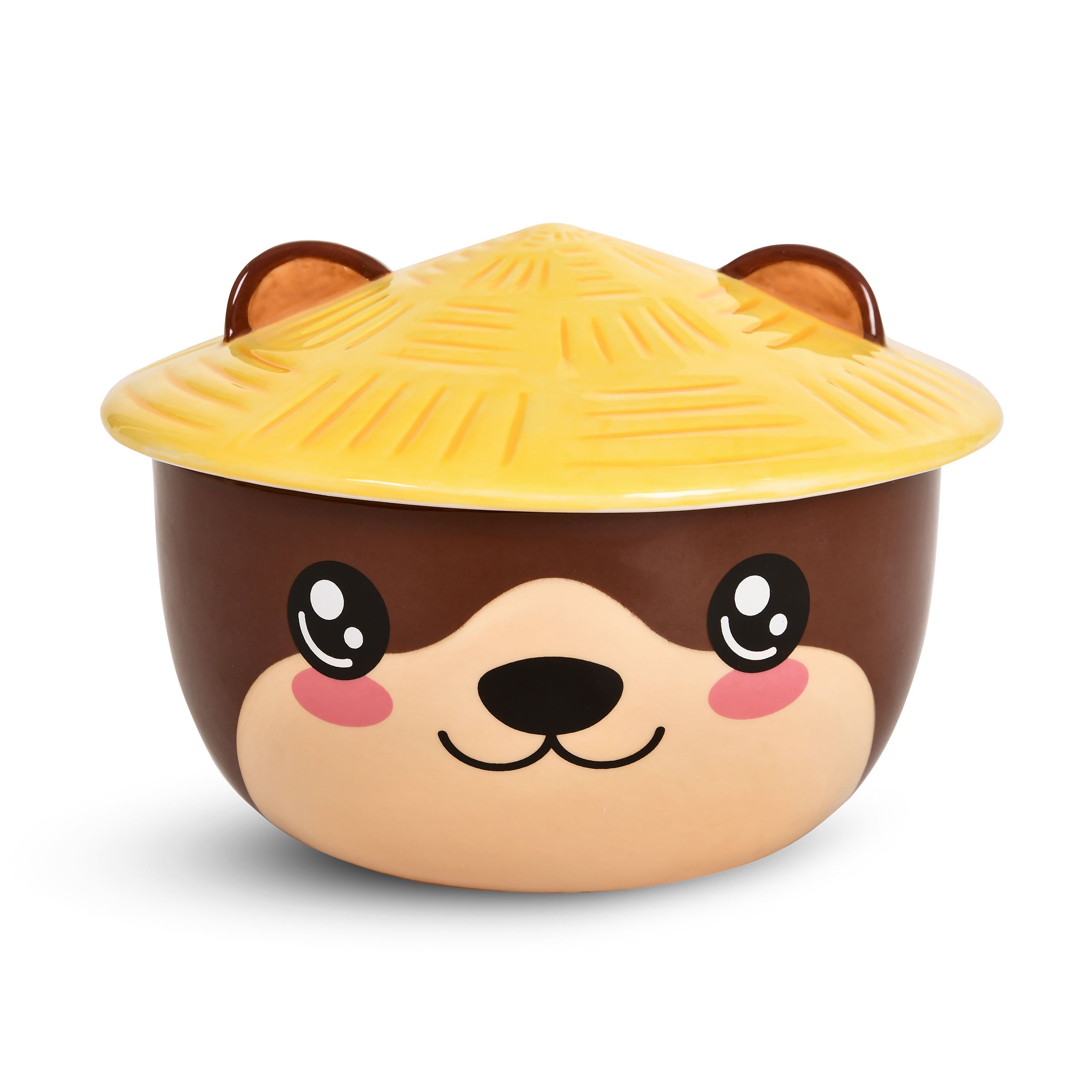 Imagen del producto Tazón Kawaii de Nutria con tapa para fans del Anime
