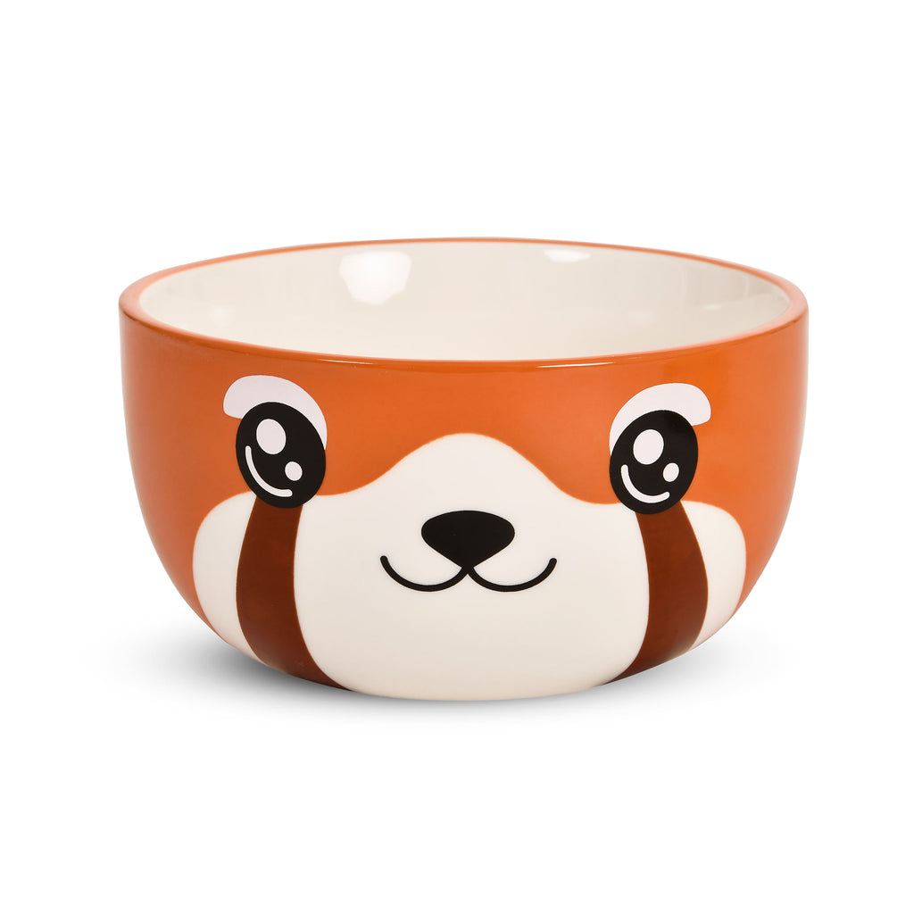 Imagen del producto Tazón Kawaii de Panda Rojo con tapa para fans del Anime