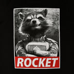 Imagen del producto Camiseta Rocket Raccoon negra - Marvel