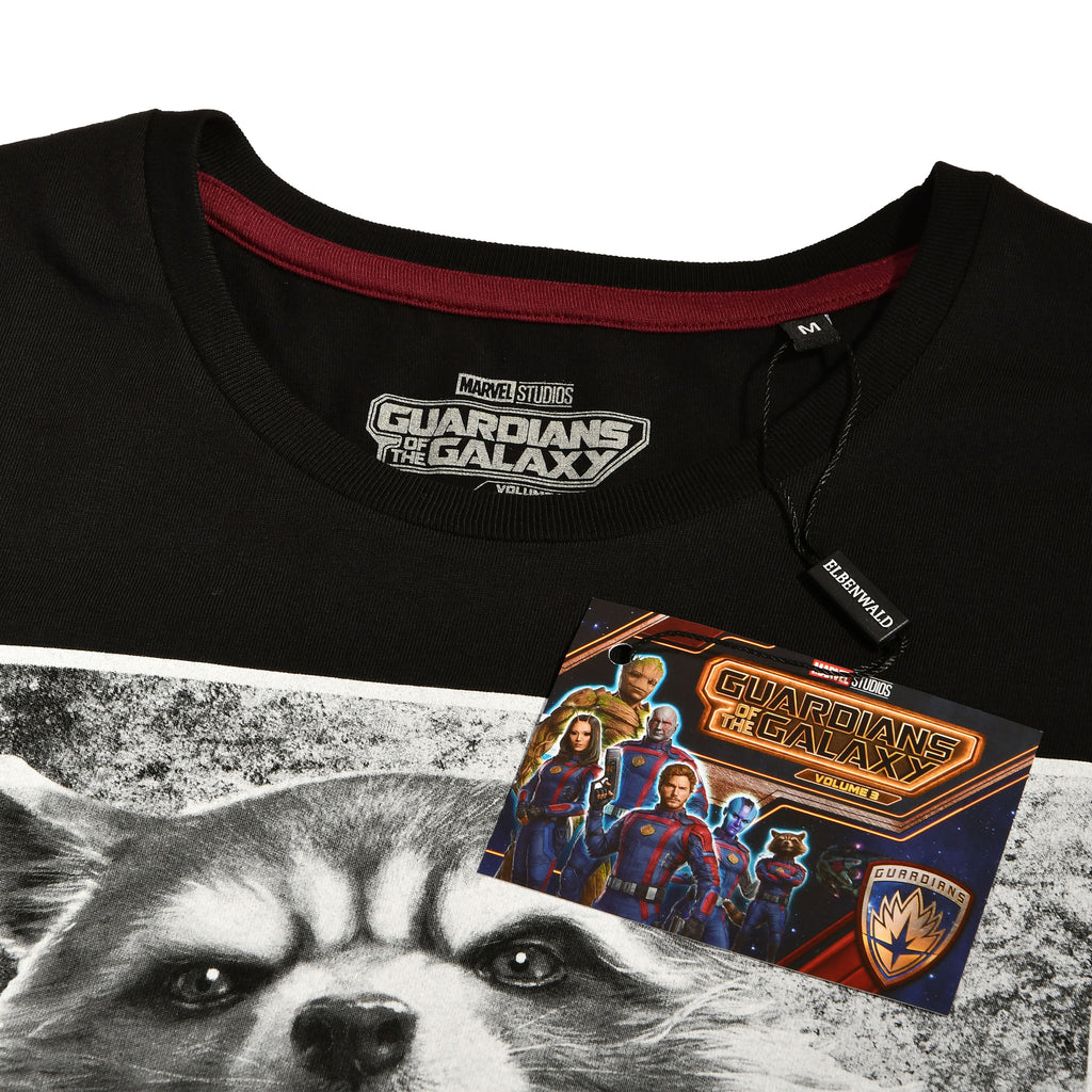 Imagen del producto Camiseta Rocket Raccoon negra - Marvel