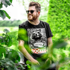 Imagen del producto Camiseta Rocket Raccoon negra - Marvel