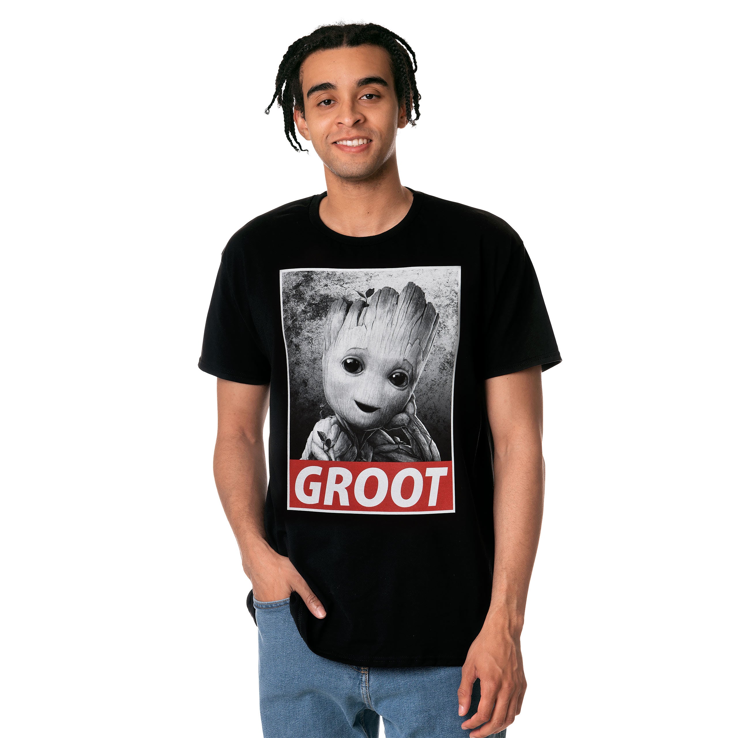 Imagen del producto Camiseta negra de Baby Groot - Marvel