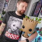 Imagen del producto Camiseta negra de Baby Groot - Marvel