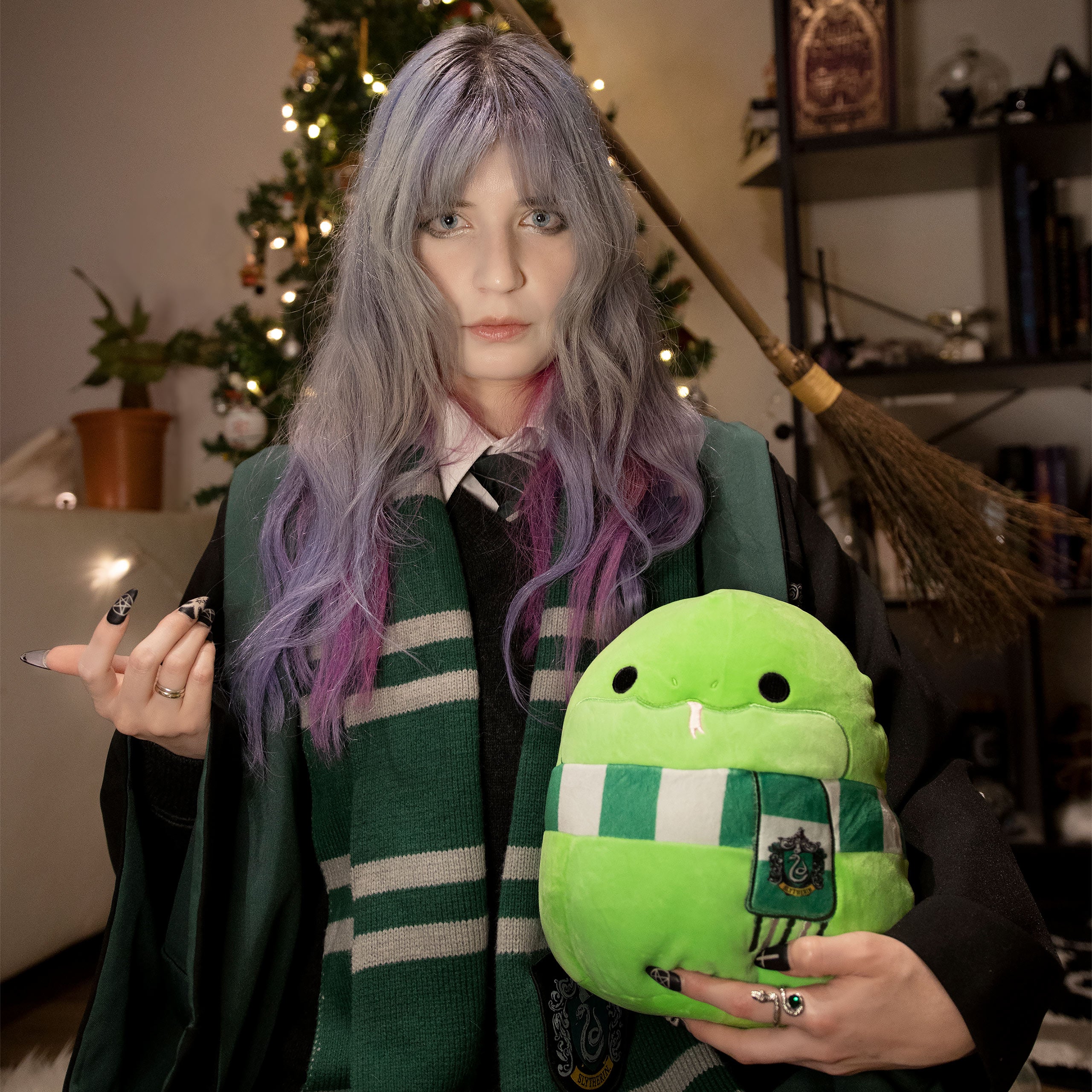 Imagen del producto Harry Potter - Figura de peluche Squishmallows de la serpiente Slytherin