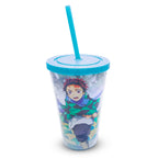 Imagen del producto Demon Slayer - Vaso para beber con pajita de Tanjiro Kamado