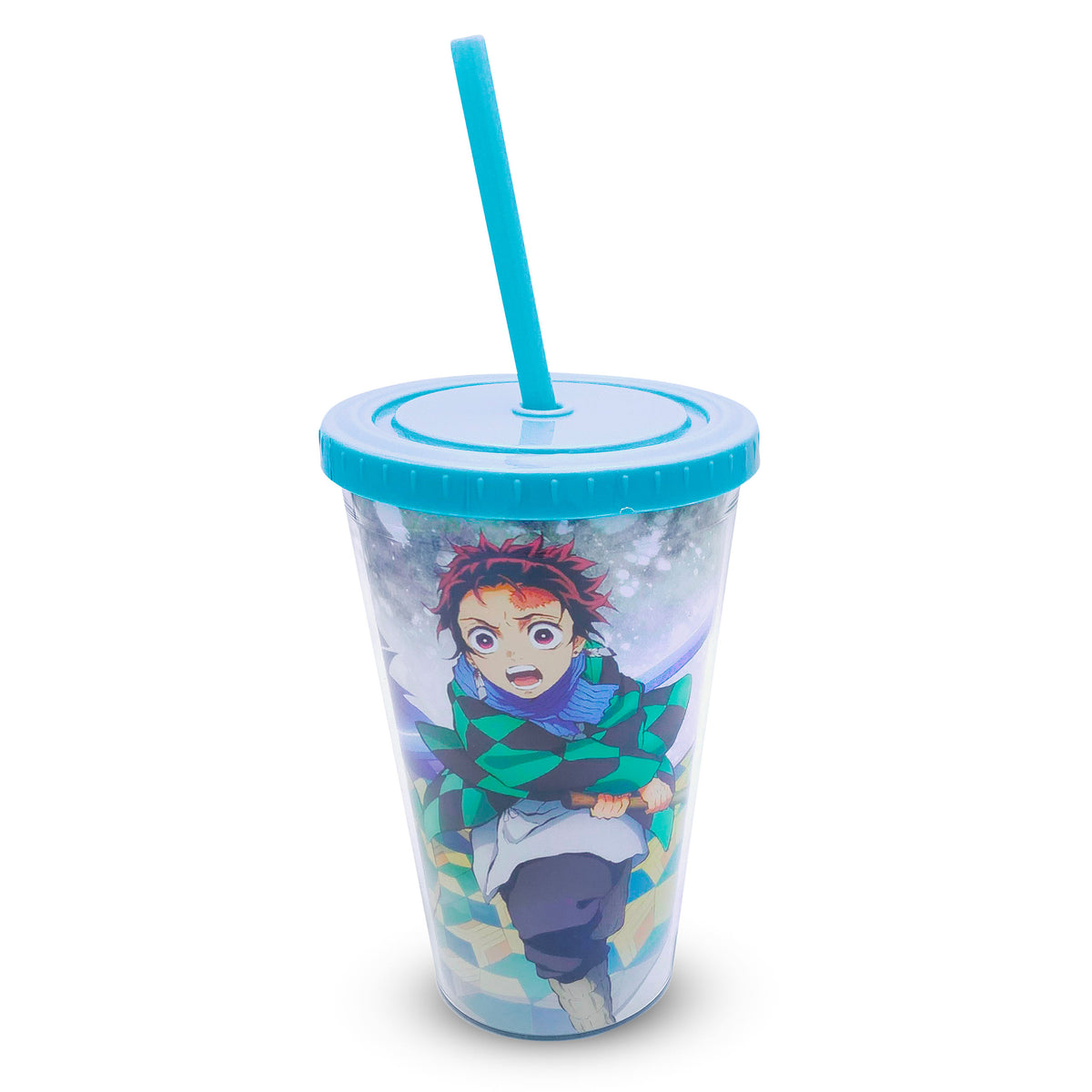 Imagen del producto Demon Slayer - Vaso para beber con pajita de Tanjiro Kamado
