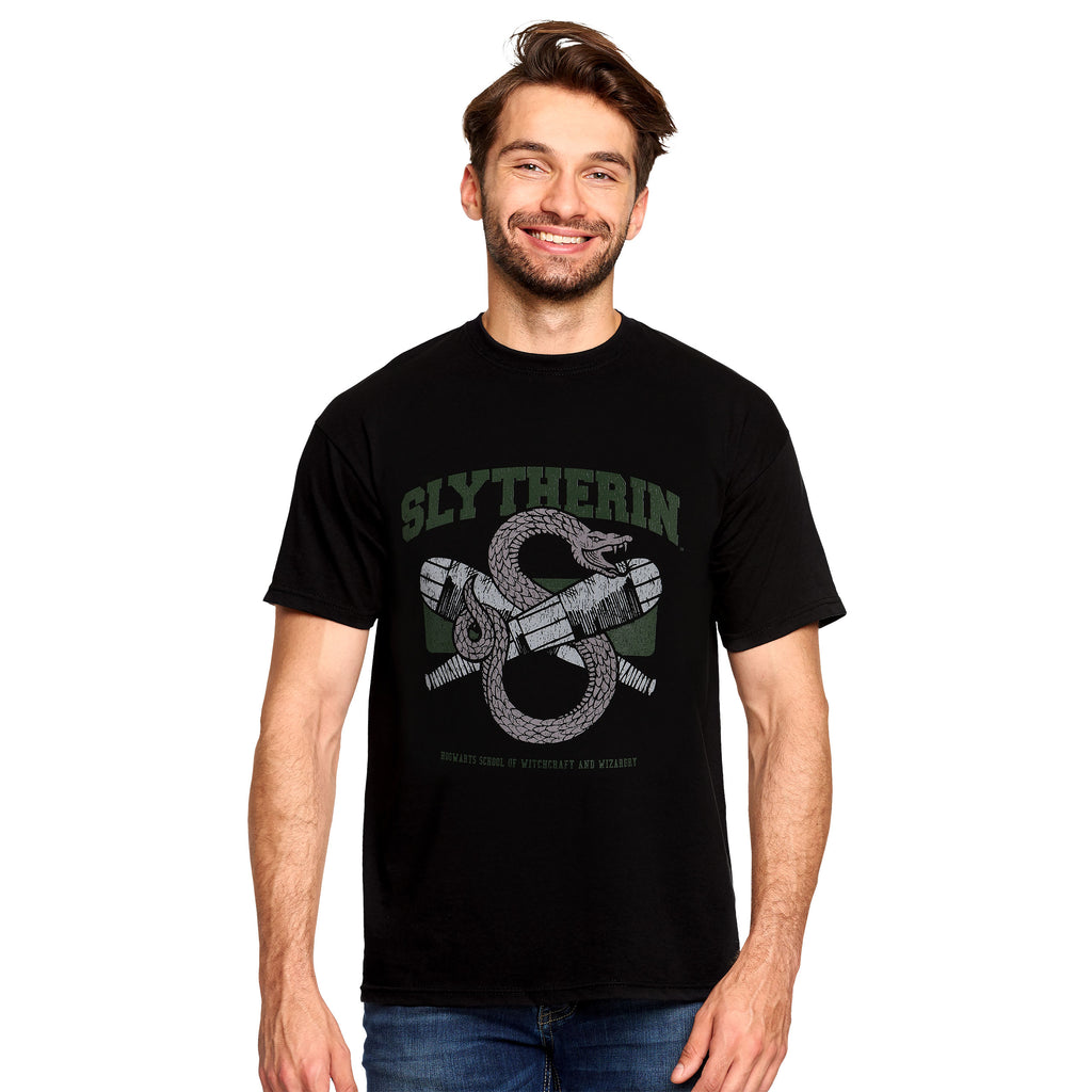 Imagen del producto Camiseta de colegio Quidditch Slytherin negra - Harry Potter