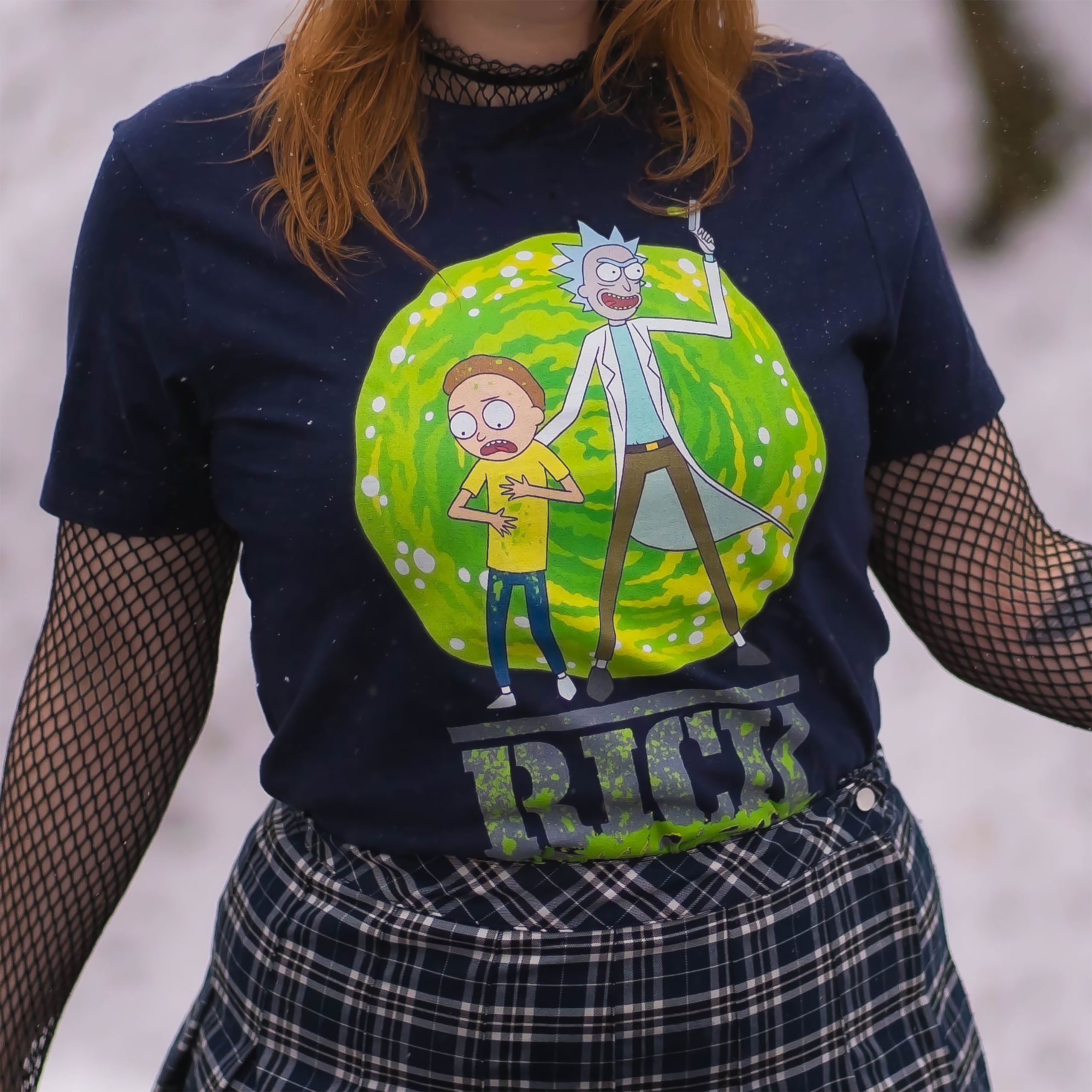Imagen del producto Rick y Morty - Camiseta Portal azul