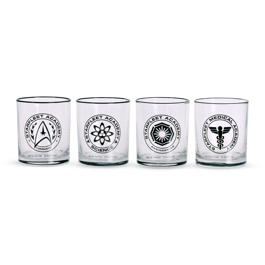 Imagen del producto Set de 4 vasos de la Academia Starfleet - Star Trek