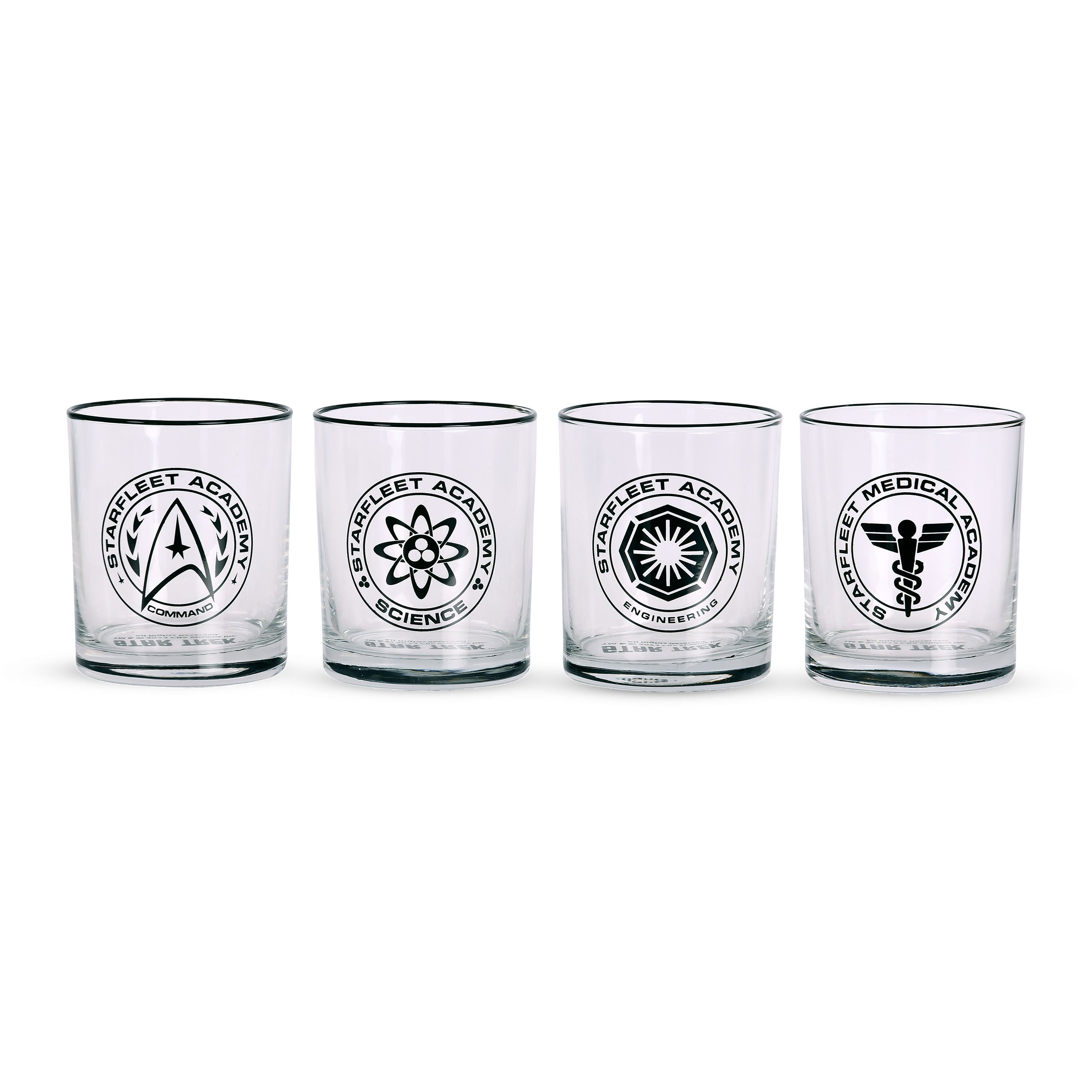 Imagen del producto Set de 4 vasos de la Academia Starfleet - Star Trek
