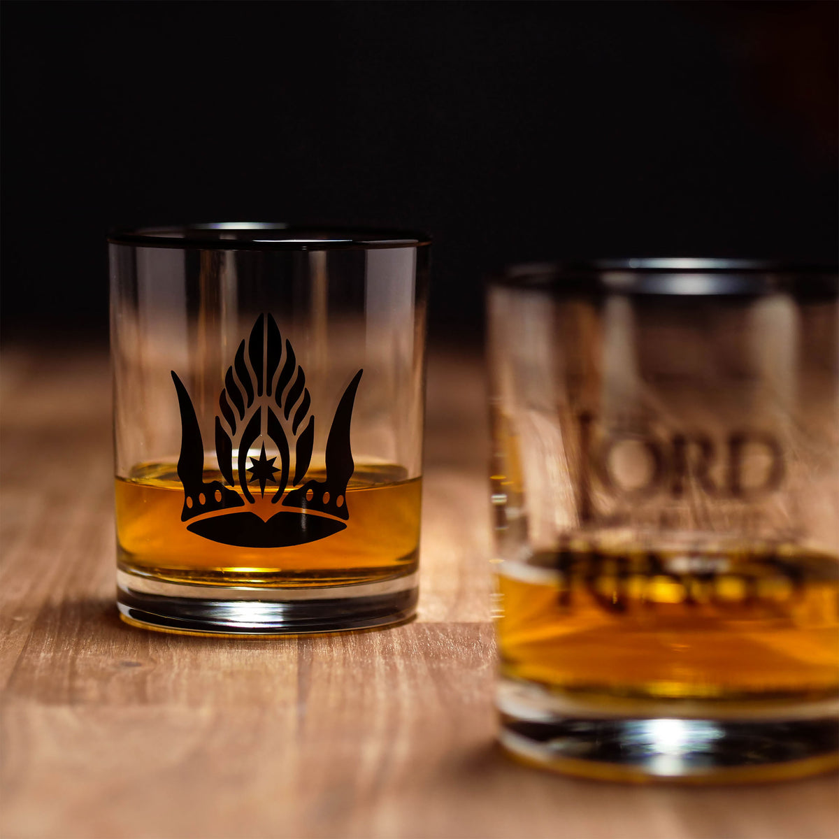 Imagen del producto Set de 4 vasos con símbolos de la Tierra Media - El Señor de los Anillos