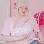 Imagen del producto Barbie - Camiseta rosa con logo