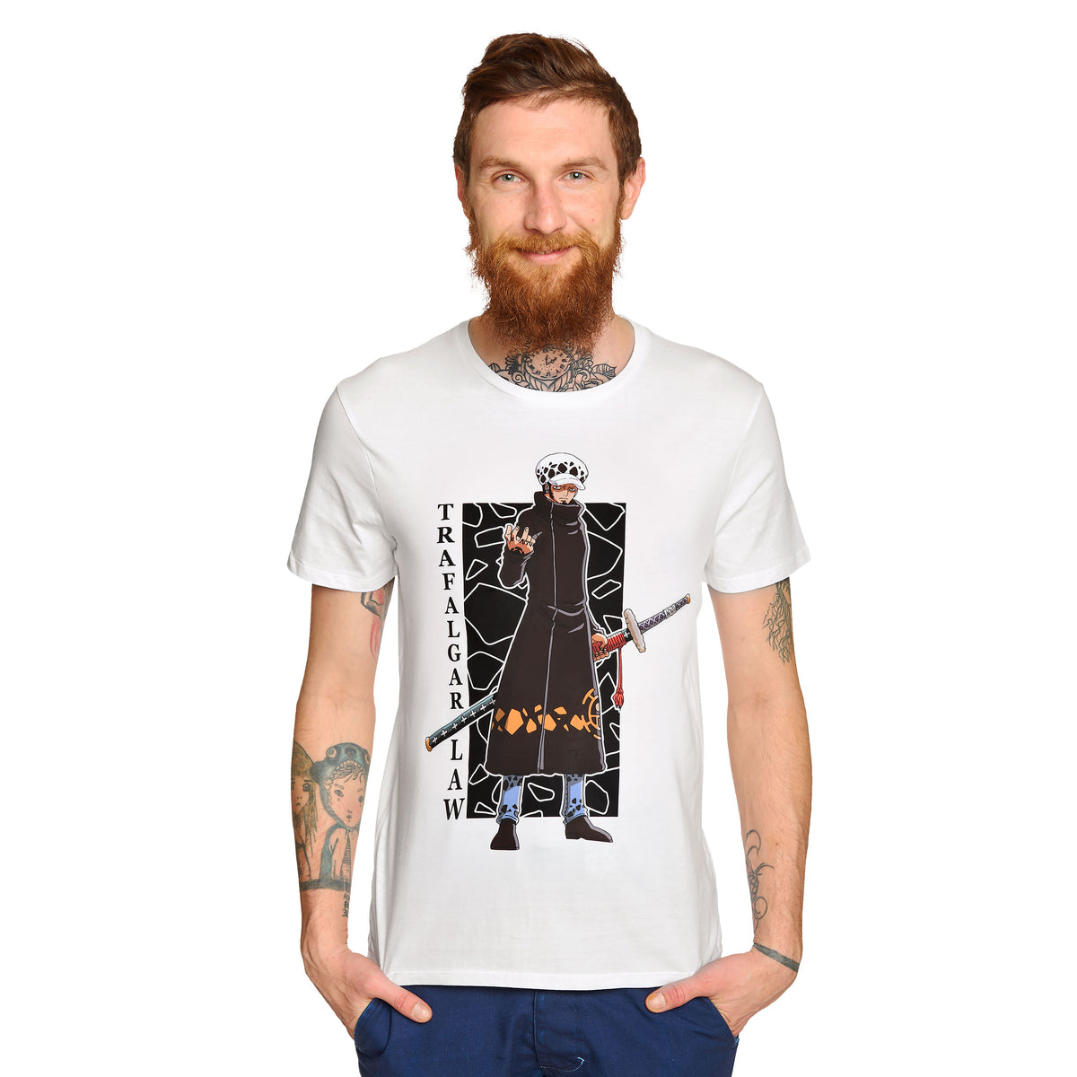 Imagen del producto One Piece - Camiseta blanca de Trafalgar Law