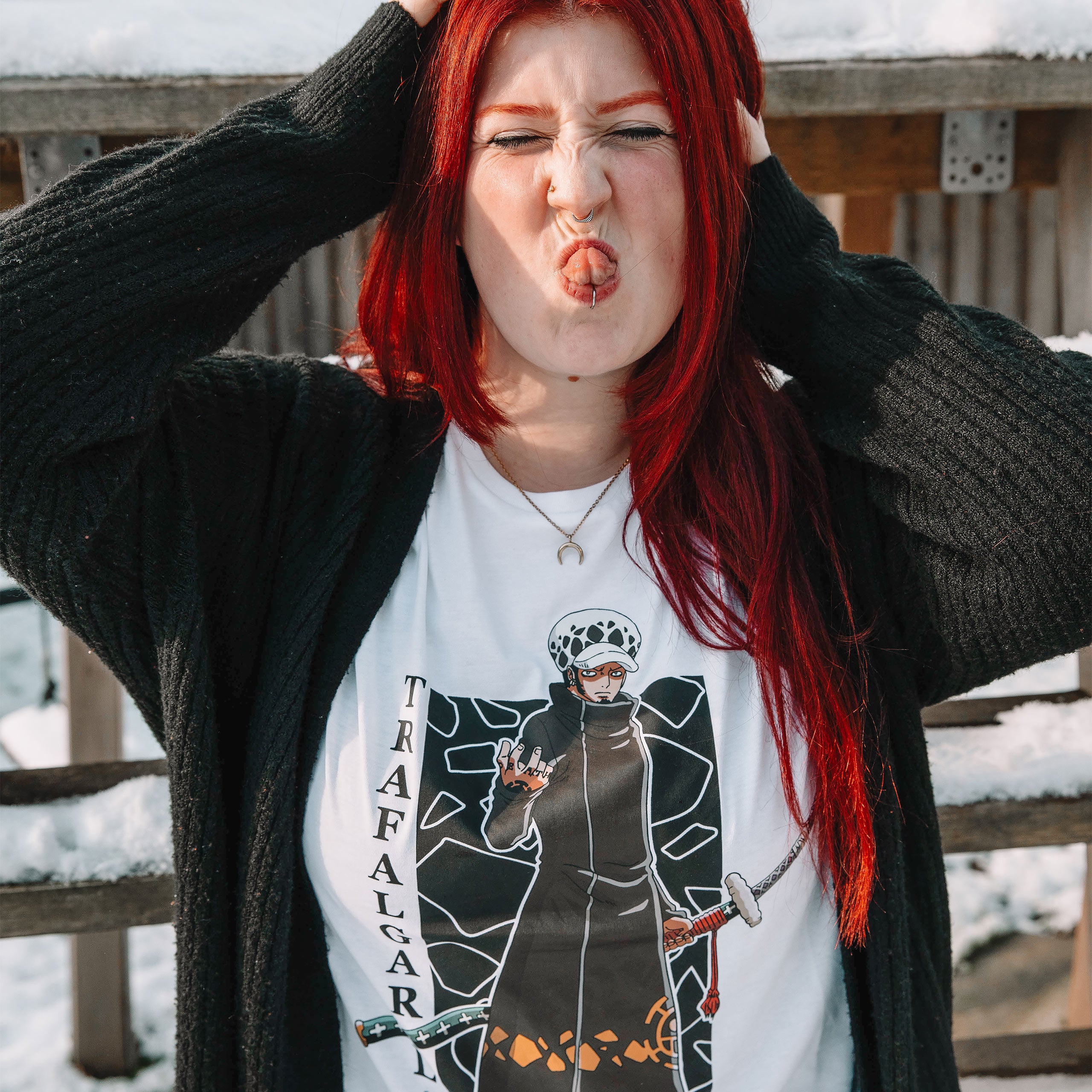 Imagen del producto One Piece - Camiseta blanca de Trafalgar Law