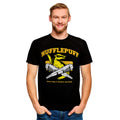 Product image Hufflepuff Quidditch College T-Shirt Black - Harry Potter