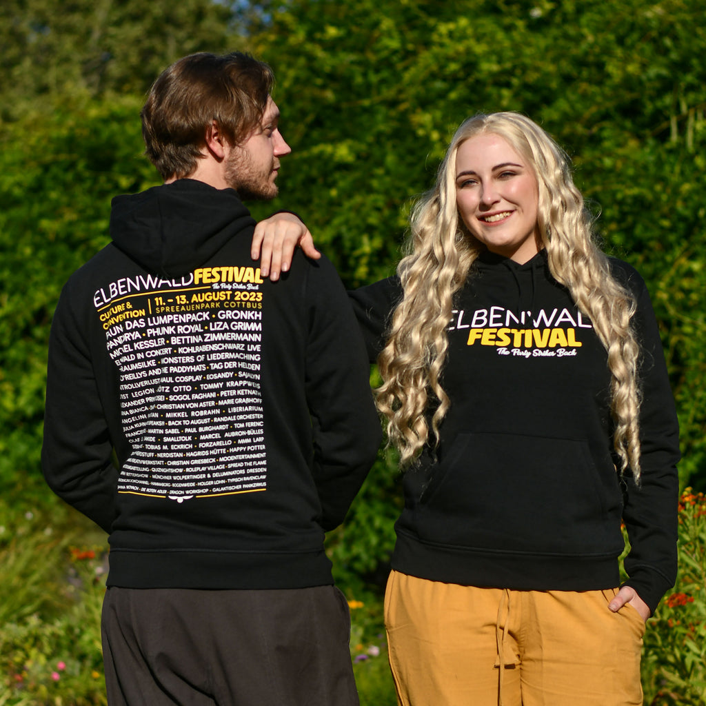 Imagen del producto Elbenwald Festival The Party Strikes Back Sudadera con capucha negra