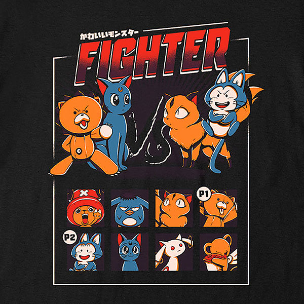 Imagen del producto Ilustrata - Camiseta Anime Fighter negra