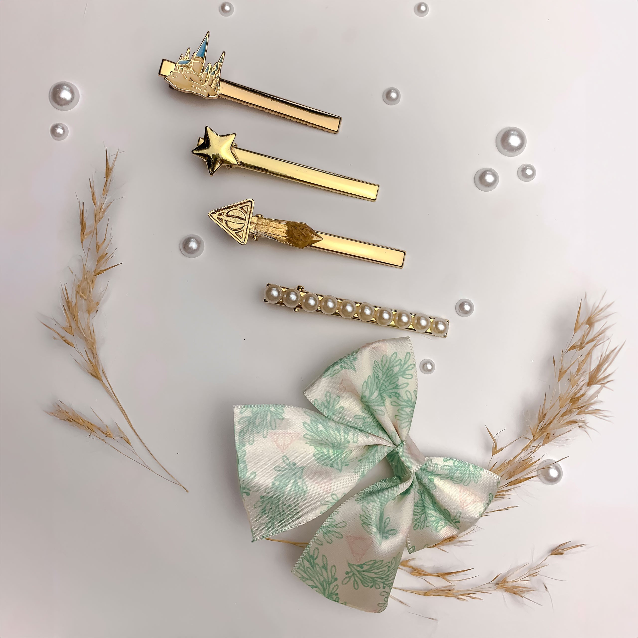 Imagen del producto Harry Potter - Set de 5 pinzas para el cabello con símbolos