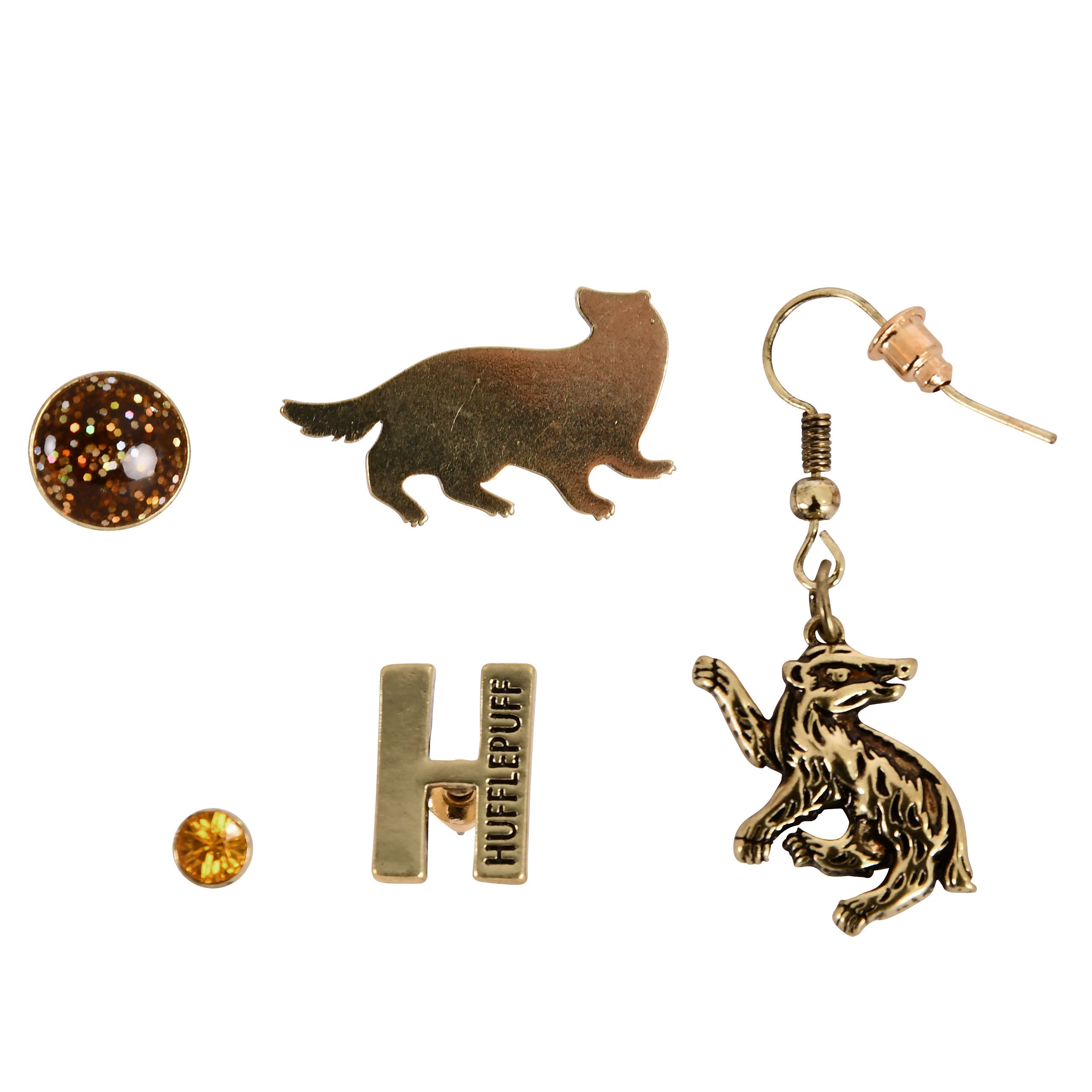 Imagen del producto Harry Potter - Set de Pendientes Hufflepuff
