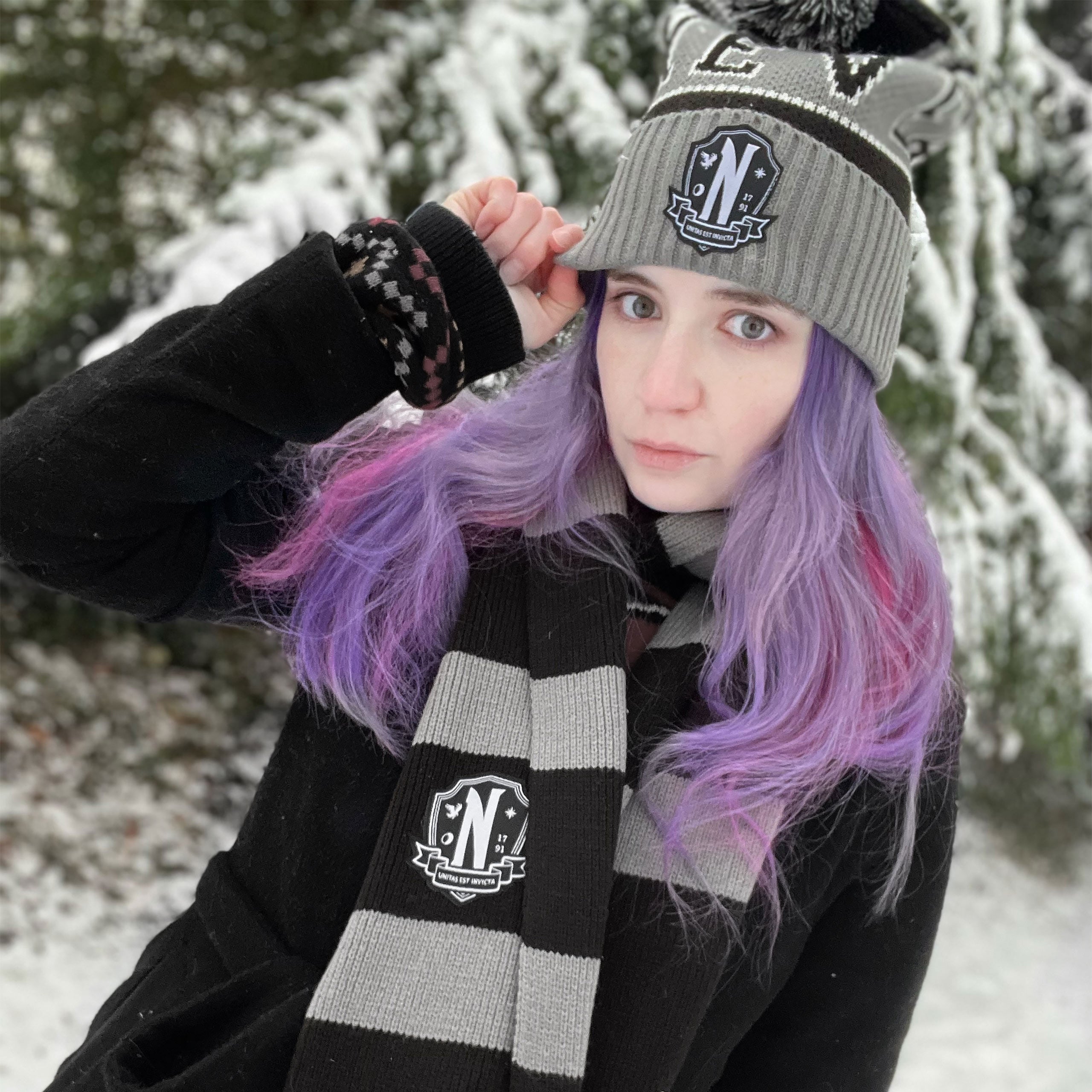 Imagen del producto Wednesday - Gorro Nevermore Academy
