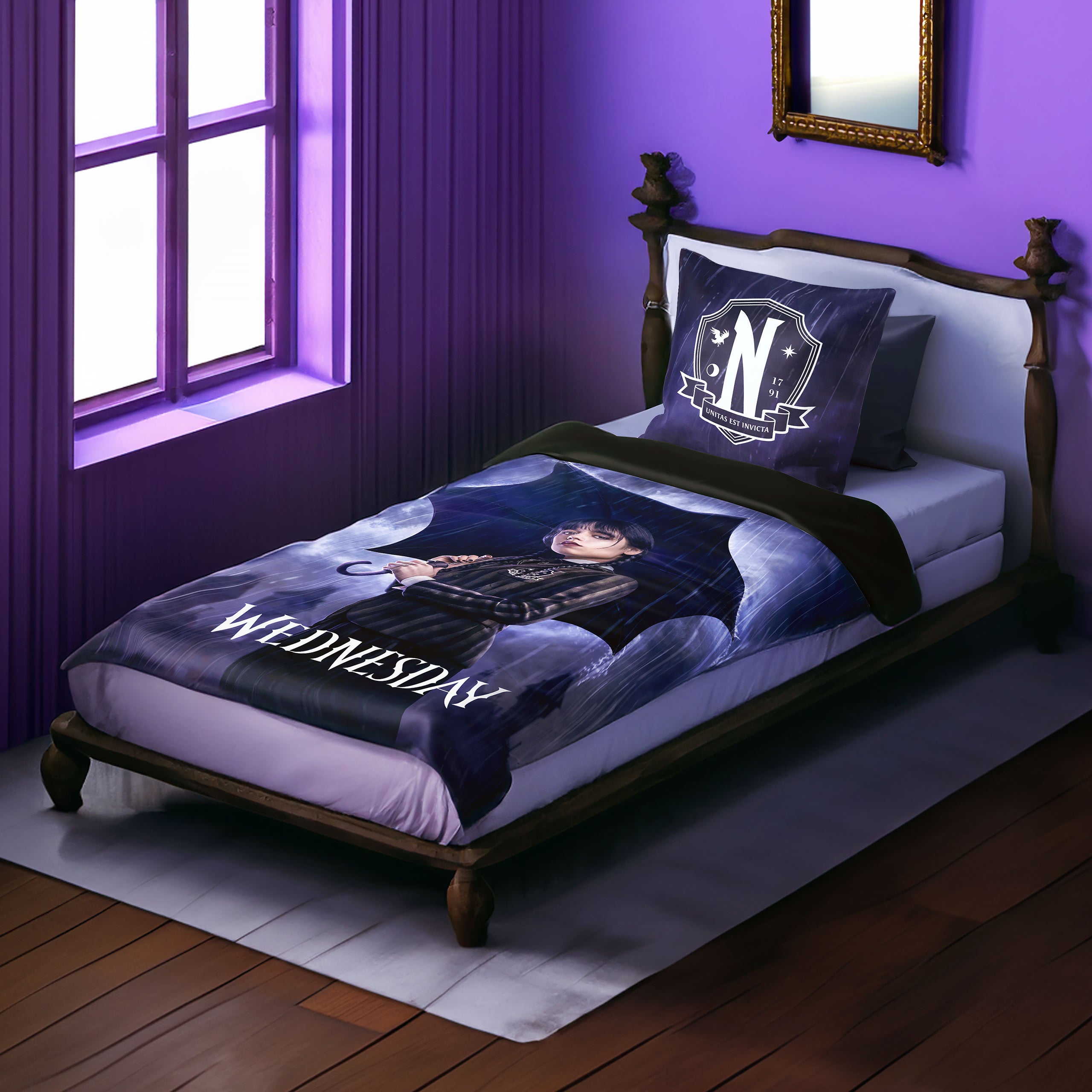 Imagen del producto Juego de cama  Miércoles - Academia Nevermore