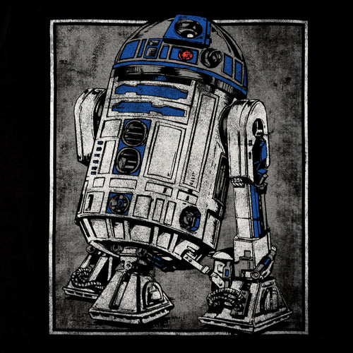 Imagen del producto Star Wars - Camiseta retrato de R2D2 negra
