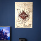 Imagen del producto Harry Potter - Mapa del Merodeador Cuadro de Madera